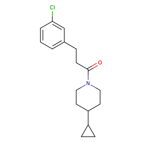 3-(3-chlorophenyl)-1-(4-cyclopropylpiperidin-1-yl)propan-1-one