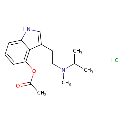 3-[2-[methyl(1-methylethyl)amino]ethyl]-1H-indol-4-ol,4-acetate,monohydrochloride