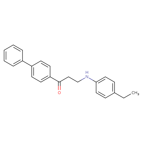1-([1,1'-Biphenyl]-4-yl)-3-((4-ethylphenyl)amino)propan-1-one