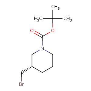 1-Piperidinecarboxylic acid, 3-(bromomethyl)-, 1,1-dimethylethyl ester, (3S)-