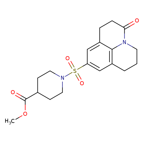 methyl 1-({2-oxo-1-azatricyclo[7.3.1.0^{5,13}]trideca-5,7,9(13)-trien-7-yl}sulfonyl)piperidine-4-carboxylate