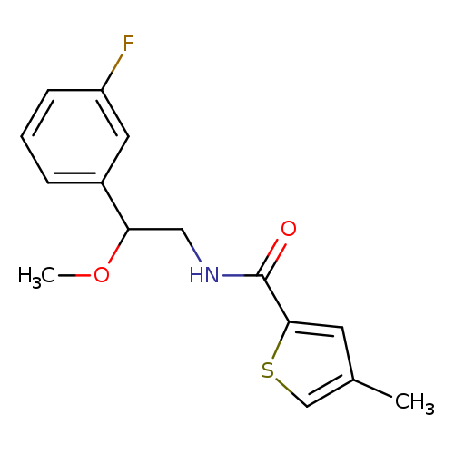 N-[2-(3-fluorophenyl)-2-methoxyethyl]-4-methylthiophene-2-carboxamide