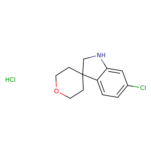 6-chloro-1,2-dihydrospiro[indole-3,4'-oxane] hydrochloride