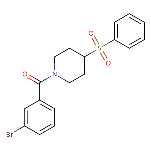 4-(benzenesulfonyl)-1-(3-bromobenzoyl)piperidine