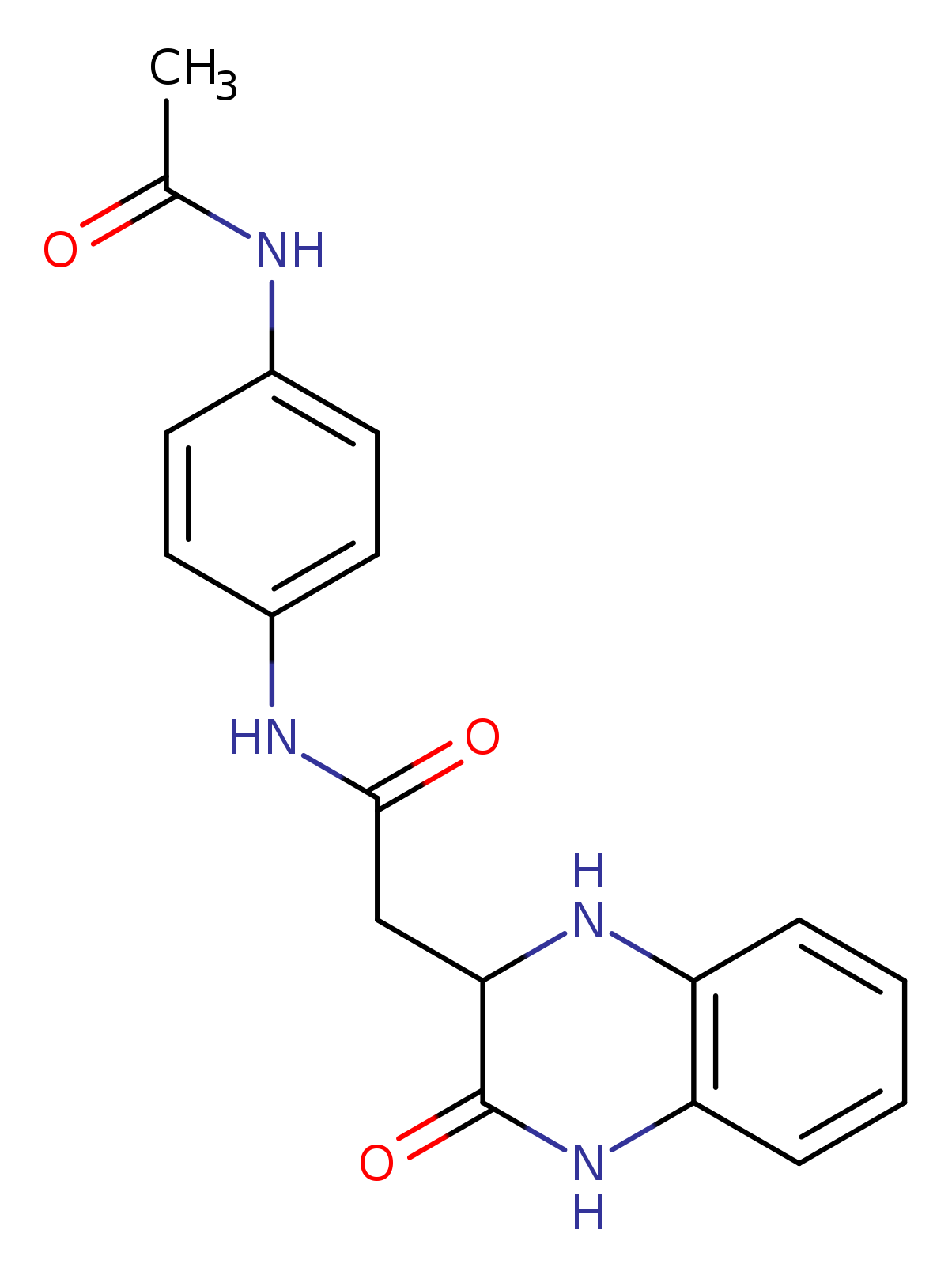 N-(4-acetamidophenyl)-2-(3-oxo-1,2,3,4-tetrahydroquinoxalin-2-yl)acetamide