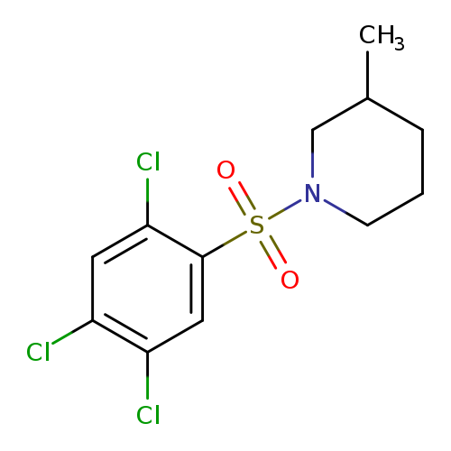 3-methyl-1-[(2,4,5-trichlorophenyl)sulfonyl]piperidine