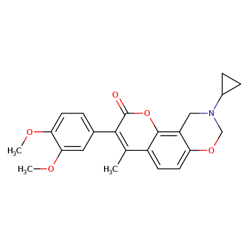 9-cyclopropyl-3-(3,4-dimethoxyphenyl)-4-methyl-2H,8H,9H,10H-chromeno[8,7-e][1,3]oxazin-2-one