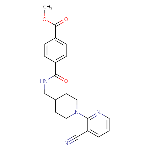 methyl 4-({[1-(3-cyanopyridin-2-yl)piperidin-4-yl]methyl}carbamoyl)benzoate