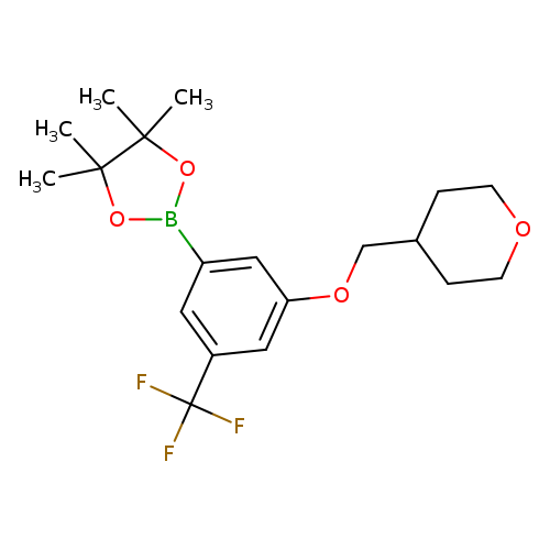 3-(Tetrahydro-2H-pyran-4-ylmethoxy)-5-trifluoromethylphenylboronic acid, pinacol ester