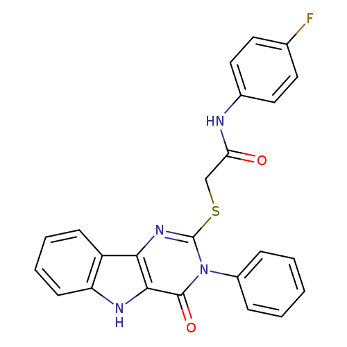 N-(4-fluorophenyl)-2-({4-oxo-3-phenyl-3H,4H,5H-pyrimido[5,4-b]indol-2-yl}sulfanyl)acetamide
