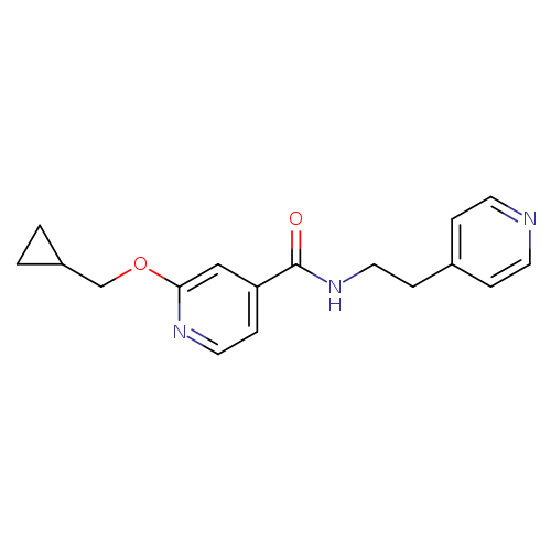 2-(cyclopropylmethoxy)-N-[2-(pyridin-4-yl)ethyl]pyridine-4-carboxamide