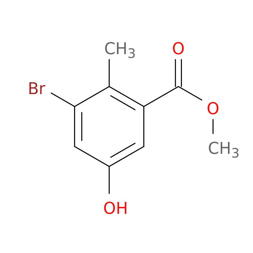 3-Bromo-5-hydroxy-2-methyl-benzoicacidmethylester