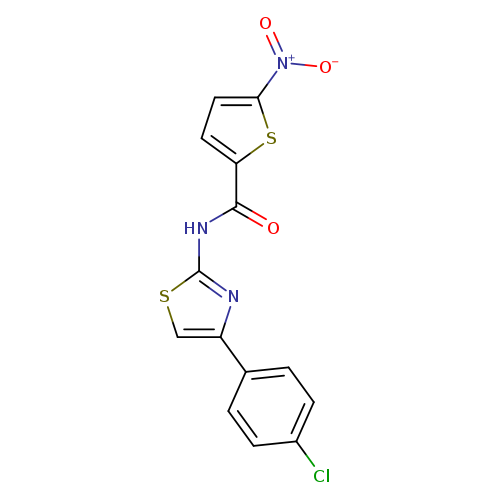 N-[4-(4-chlorophenyl)-1,3-thiazol-2-yl]-5-nitrothiophene-2-carboxamide