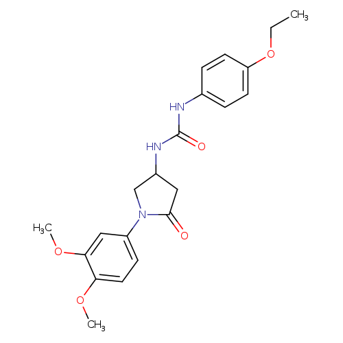 3-[1-(3,4-dimethoxyphenyl)-5-oxopyrrolidin-3-yl]-1-(4-ethoxyphenyl)urea