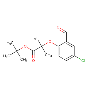 2-(4-Chloro-2-formyl-phenoxy)-2-methyl-propionic acid tert-butyl ester