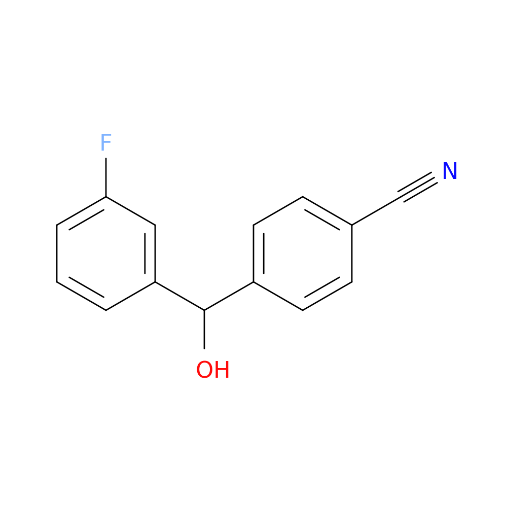 4-[(3-Fluorophenyl)(hydroxy)methyl]benzonitrile