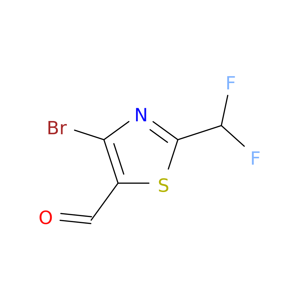 4-bromo-2-(difluoromethyl)-1,3-thiazole-5-carbaldehyde