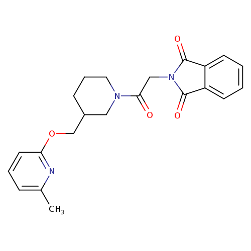 2-[2-(3-{[(6-methylpyridin-2-yl)oxy]methyl}piperidin-1-yl)-2-oxoethyl]-2,3-dihydro-1H-isoindole-1,3-dione