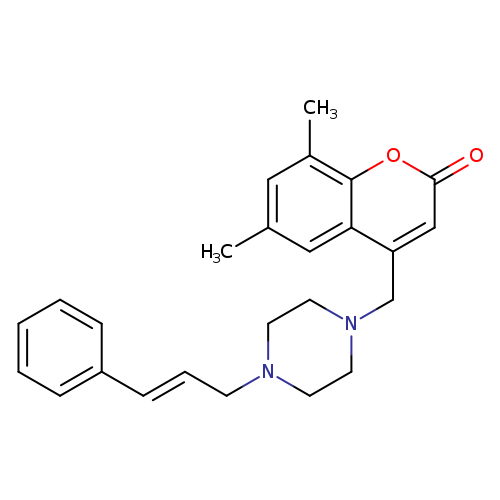 6,8-dimethyl-4-({4-[(2E)-3-phenylprop-2-en-1-yl]piperazin-1-yl}methyl)-2H-chromen-2-one