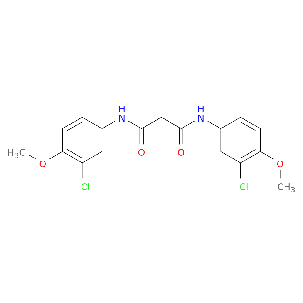 N,N'-bis(3-chloro-4-methoxyphenyl)propanediamide