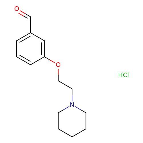 3-[2-(1-Piperidinyl)ethoxy]benzaldehyde hydrochloride