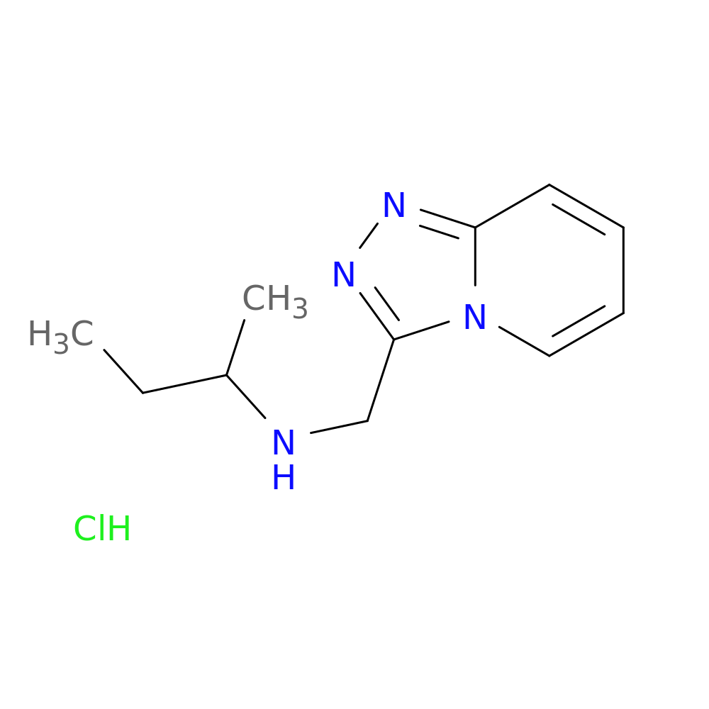 (butan-2-yl)({[1,2,4]triazolo[4,3-a]pyridin-3-yl}methyl)amine hydrochloride