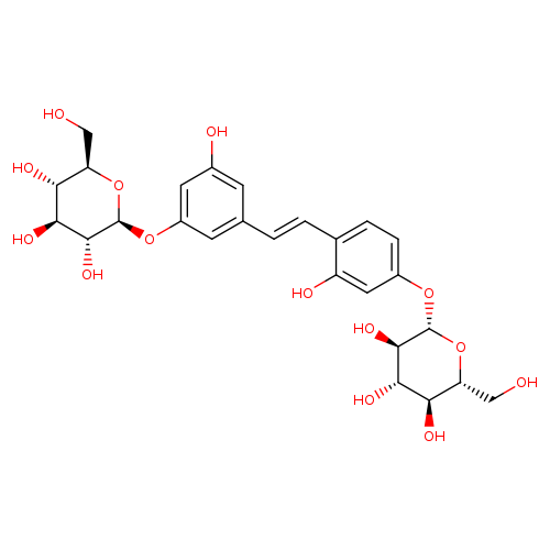 3-[(1E)-2-[4-(β-D-Glucopyranosyloxy)-2-hydroxyphenyl]ethenyl]-5-hydroxyphenyl β-D-glucopyranoside