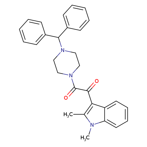 1-(1,2-dimethyl-1H-indol-3-yl)-2-[4-(diphenylmethyl)piperazin-1-yl]ethane-1,2-dione