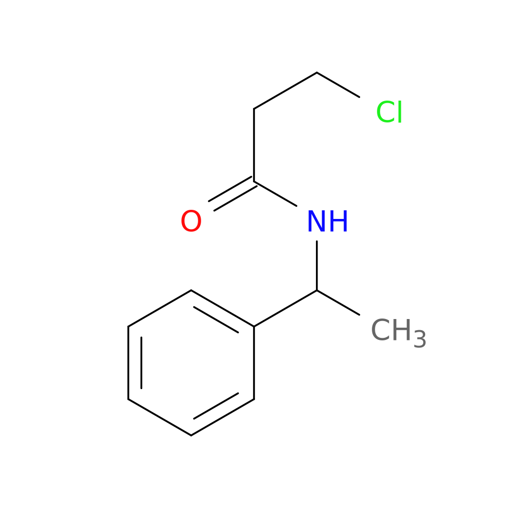 3-Chloro-N-(1-phenylethyl)propanamide
