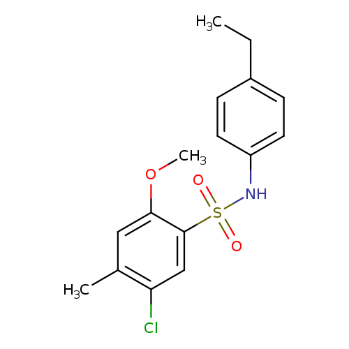 5-chloro-N-(4-ethylphenyl)-2-methoxy-4-methylbenzene-1-sulfonamide