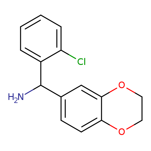 (2-chlorophenyl)(2,3-dihydro-1,4-benzodioxin-6-yl)methanamine