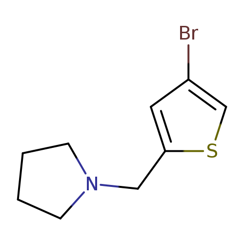 1-[(4-Bromothiophen-2-yl)methyl]pyrrolidine