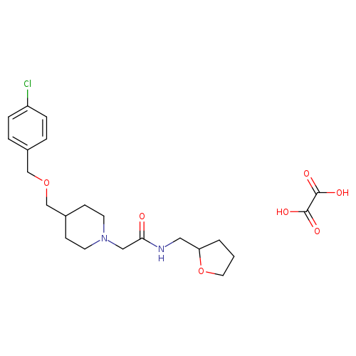 2-(4-{[(4-chlorophenyl)methoxy]methyl}piperidin-1-yl)-N-[(oxolan-2-yl)methyl]acetamide; oxalic acid