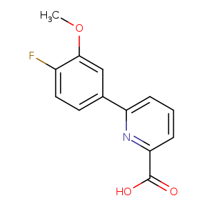 2-Pyridinecarboxylic acid, 6-(4-fluoro-3-methoxyphenyl)-