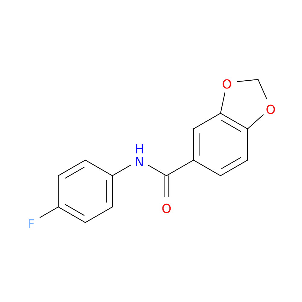 N-(4-fluorophenyl)-1,3-dioxaindane-5-carboxamide