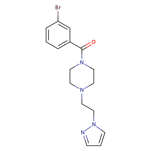 1-(3-bromobenzoyl)-4-[2-(1H-pyrazol-1-yl)ethyl]piperazine