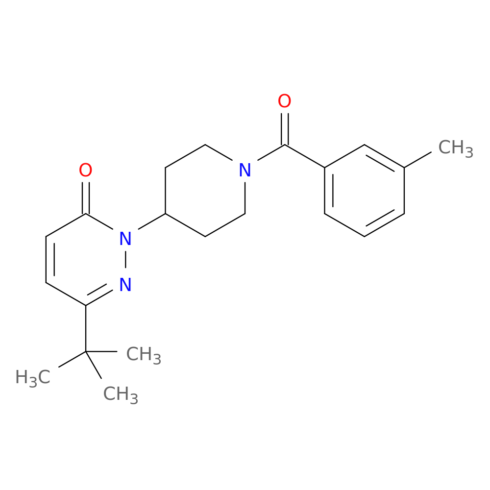 6-tert-butyl-2-[1-(3-methylbenzoyl)piperidin-4-yl]-2,3-dihydropyridazin-3-one