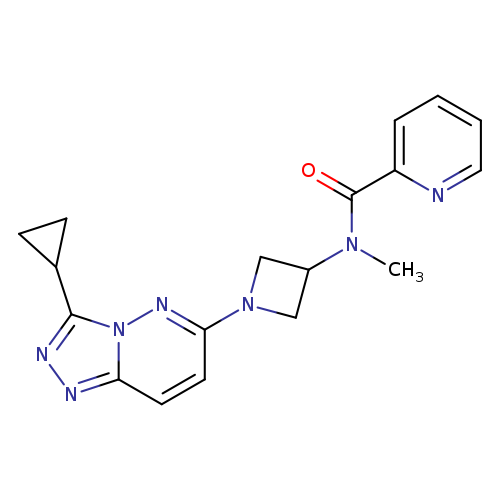 N-(1-{3-cyclopropyl-[1,2,4]triazolo[4,3-b]pyridazin-6-yl}azetidin-3-yl)-N-methylpyridine-2-carboxamide