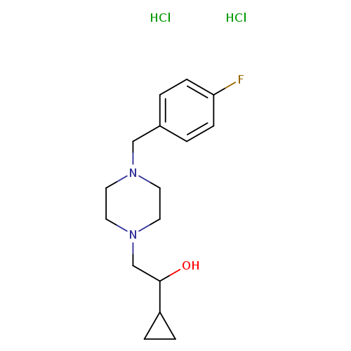 1-cyclopropyl-2-{4-[(4-fluorophenyl)methyl]piperazin-1-yl}ethan-1-ol dihydrochloride