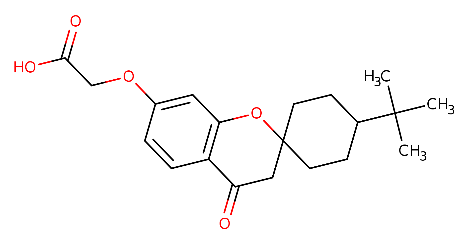 2-{4'-tert-butyl-4-oxo-3,4-dihydrospiro[1-benzopyran-2,1'-cyclohexan]-7-yloxy}acetic acid
