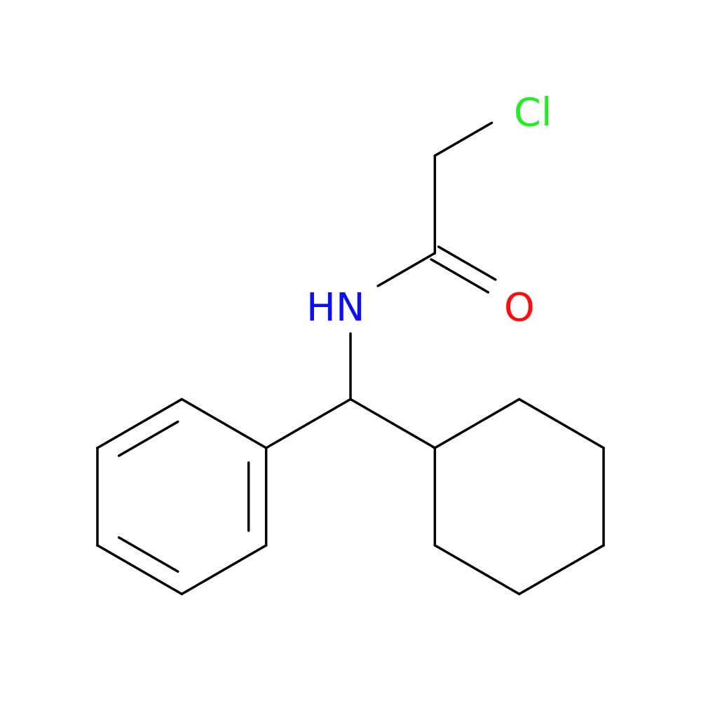 2-chloro-N-[cyclohexyl(phenyl)methyl]acetamide