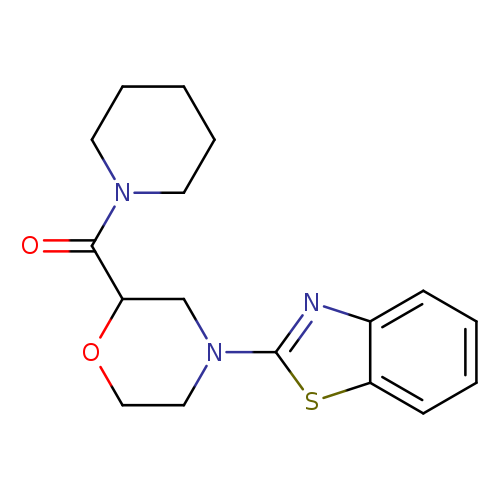 2-[2-(piperidine-1-carbonyl)morpholin-4-yl]-1,3-benzothiazole