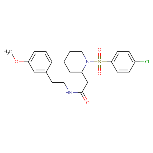 2-[1-(4-chlorobenzenesulfonyl)piperidin-2-yl]-N-[2-(3-methoxyphenyl)ethyl]acetamide
