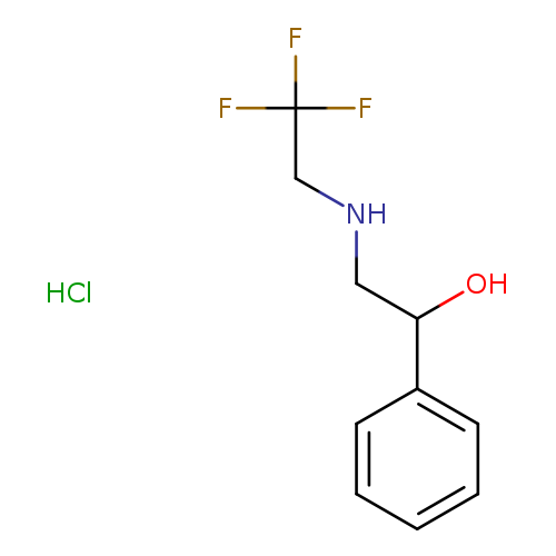 1-phenyl-2-[(2,2,2-trifluoroethyl)amino]ethan-1-ol hydrochloride