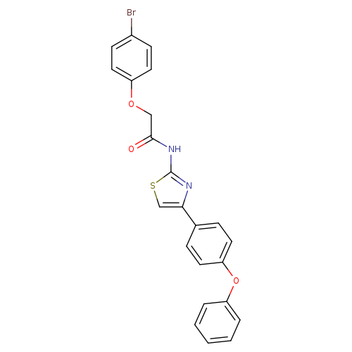 2-(4-bromophenoxy)-N-[4-(4-phenoxyphenyl)-1,3-thiazol-2-yl]acetamide