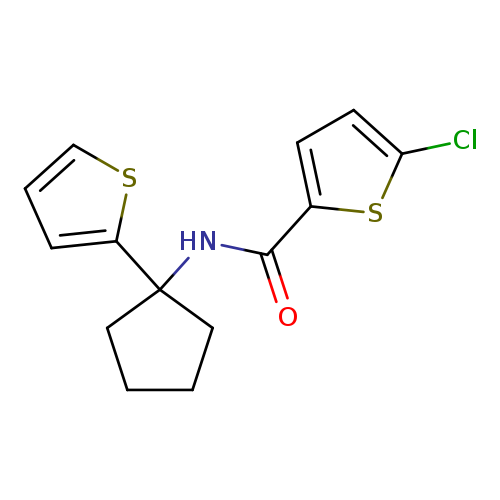 5-chloro-N-[1-(thiophen-2-yl)cyclopentyl]thiophene-2-carboxamide
