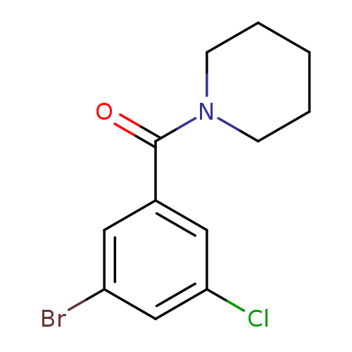 1-[(3-bromo-5-chlorophenyl)carbonyl]piperidine