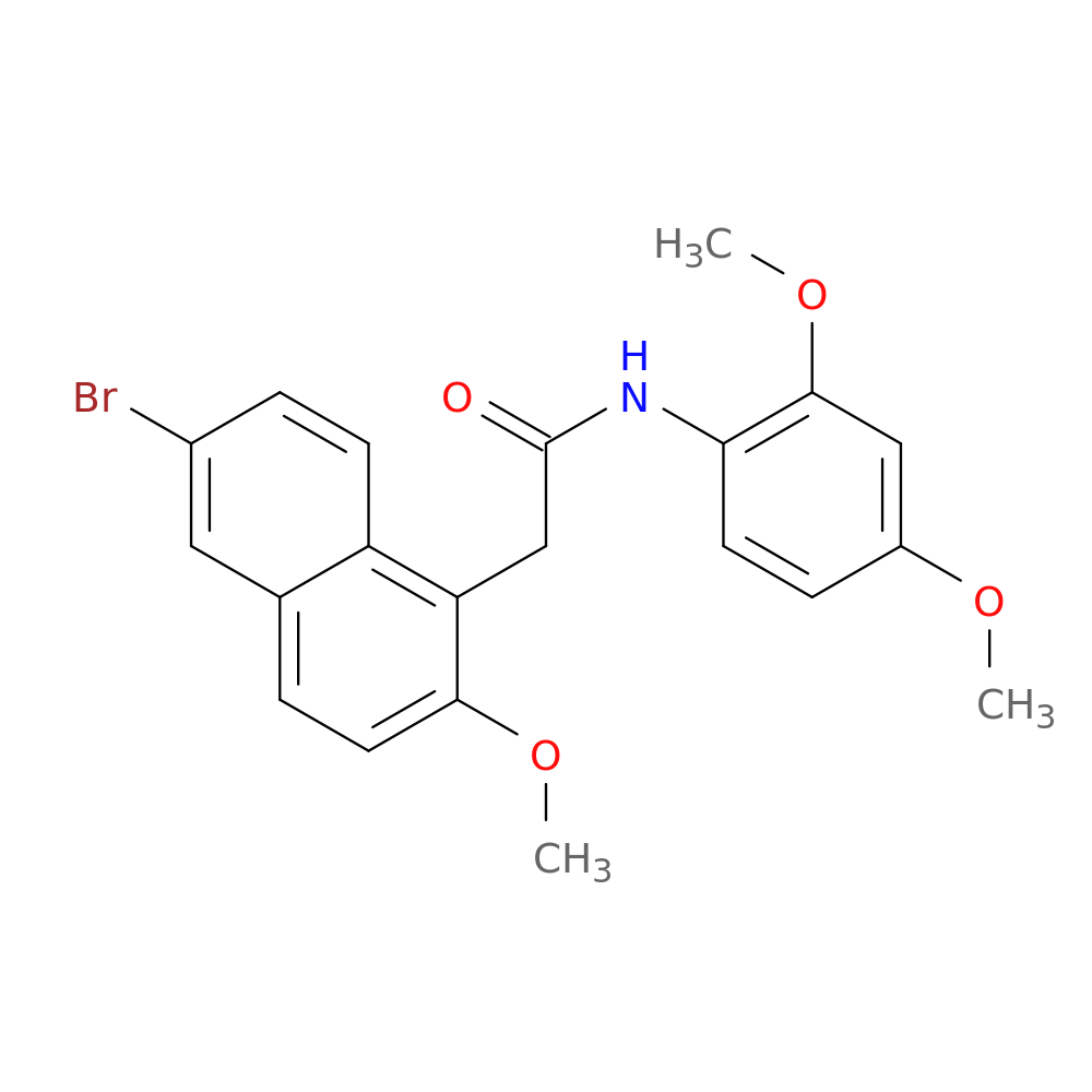 2-(6-bromo-2-methoxynaphthalen-1-yl)-N-(2,4-dimethoxyphenyl)acetamide