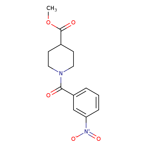 methyl 1-(3-nitrobenzoyl)piperidine-4-carboxylate