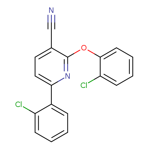 2-(2-chlorophenoxy)-6-(2-chlorophenyl)pyridine-3-carbonitrile